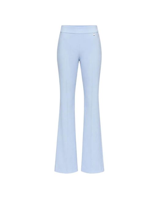 DIVEDIVINE Blue Urbino High-Waisted Flared Trousers