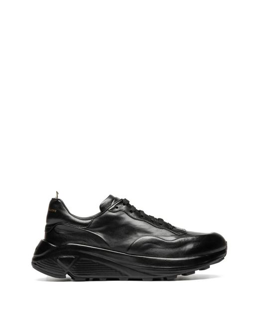 Officine Creative Black Lace-Up Sphyke Sneakers for men