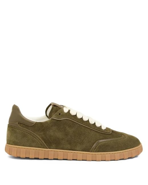 AMI Green Step Sneakers As Lederu