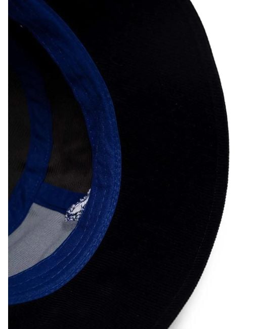 Kangol Blue Patchwork Corduroy Bucket Hat
