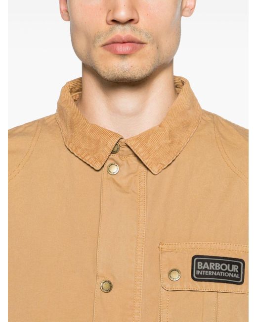 Giacca-camicia Tourer Barwell di Barbour in Brown da Uomo