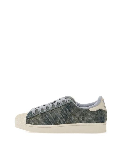 Adidas Blue Superstar Ii Sneakers