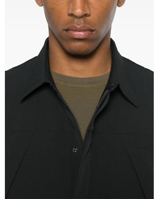 Roa Black Utility Overshirt for men