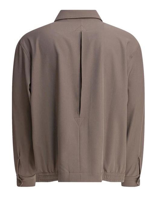 Needles Brown Zip-Up Embroidered Jacket for men