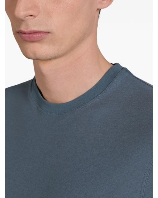 Slowear Blue Slim-Fit Organic Cotton T-Shirt for men