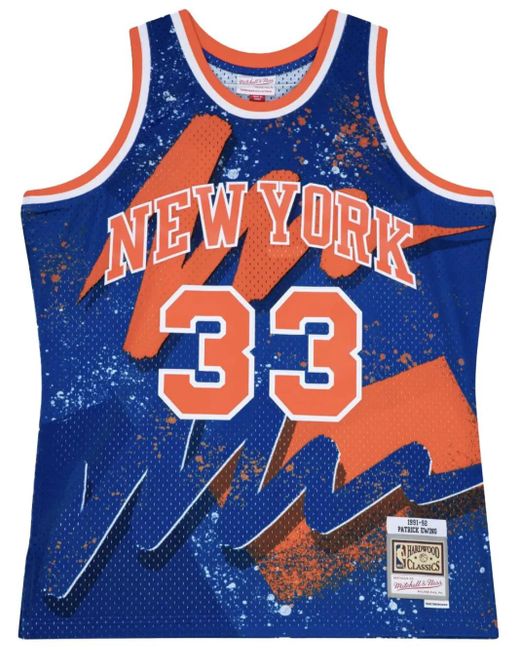 Mitchell & Ness Blue "Nba Knicks 1991 Patrick Ewing" Hyper Hoops Swingman Jersey Vest Top for men