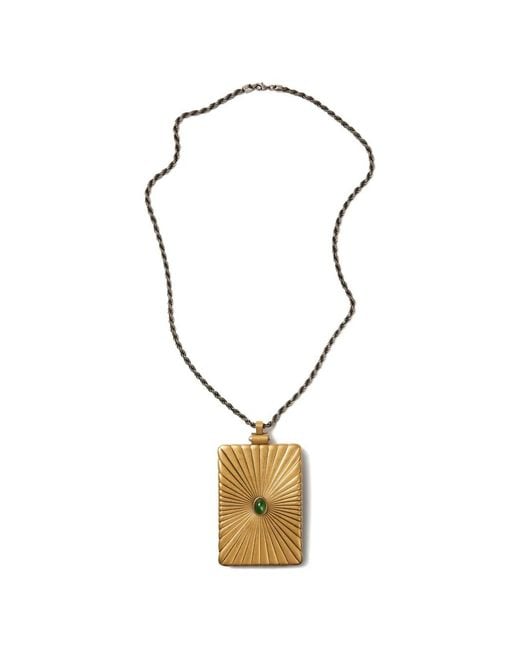 Versace Metallic Circe Locket Necklace