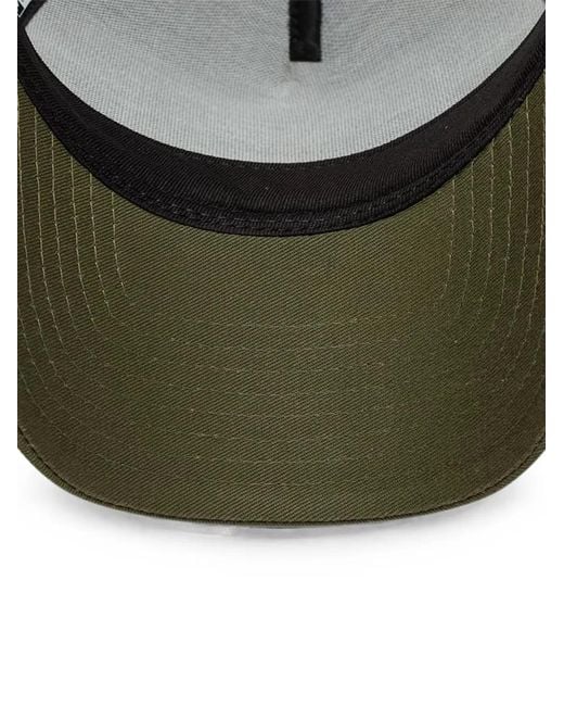 KTZ Green Summer Patch 9Forty A-Frame Logo-Patch Mesh-Panel Trucker Hat for men