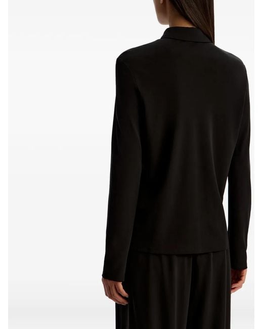 12 STOREEZ Black Long-Sleeve Shirt