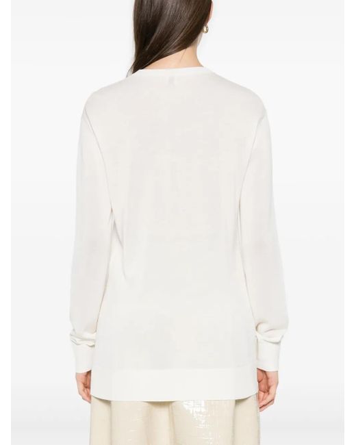 Totême  Long-sleeved T-shirt White