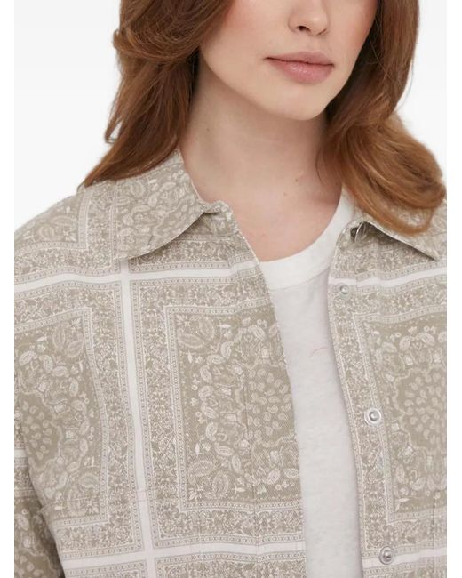 Mos Mosh Natural Patterned Shirt