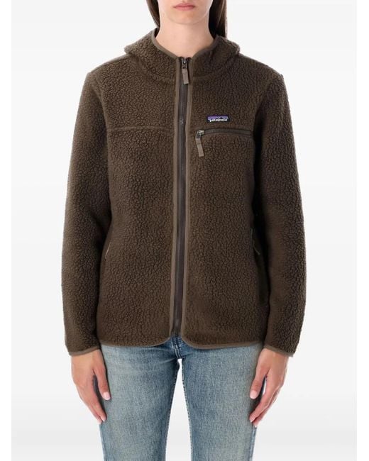 Patagonia フーデッド フリースジャケット Brown