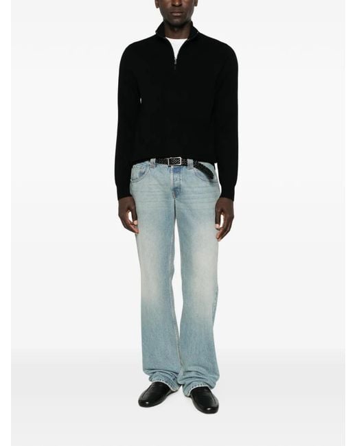 Bompard Black Half-Zip Sweater for men