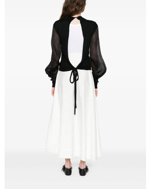 A Tentative Atelier Long Sleeve Blouse Black