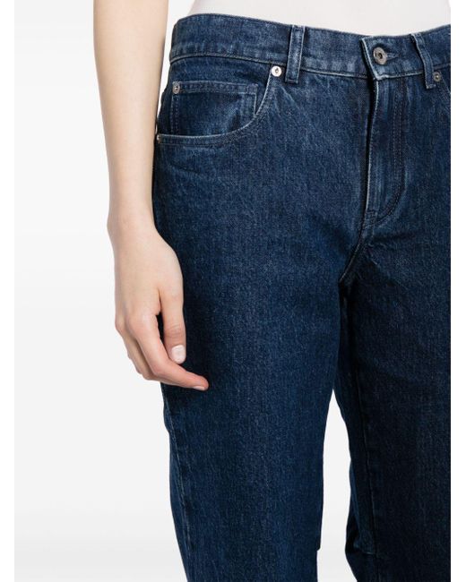 Off-White c/o Virgil Abloh Blue Mid-rise Flared Jeans