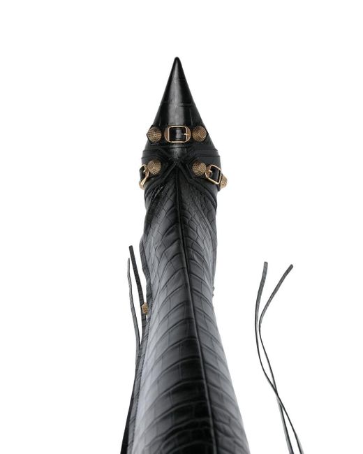 Balenciaga Cagole Laarzen Met Puntige Neus in het Black