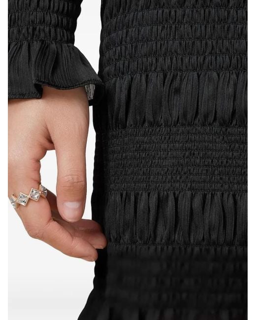 AllSaints ラッフル ミニドレス Black