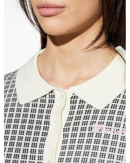 Polo Con Motivo Marni de color White