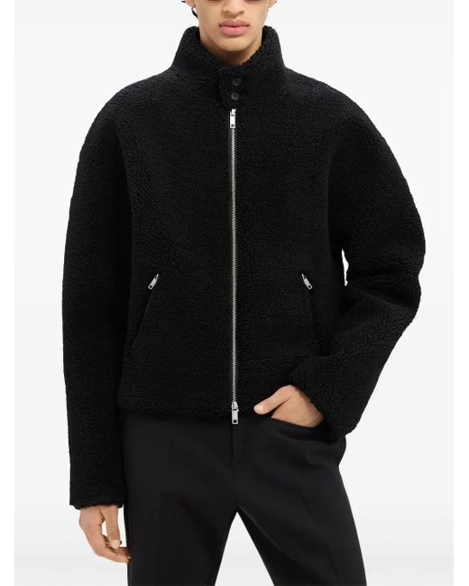 Courreges Black Fleece Bomber Jacket for men