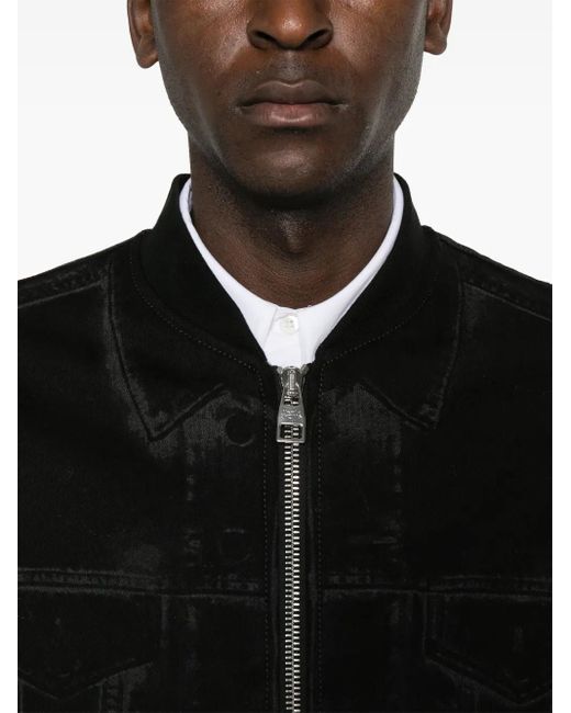McQueen Denim Bomberjack in het Black voor heren