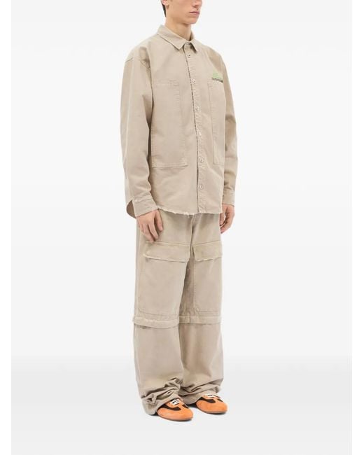 MSGM Natural Buttoned Pocket Shirt for men