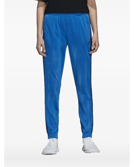Pantaloni Sportivi Con Righe di Adidas in Blue