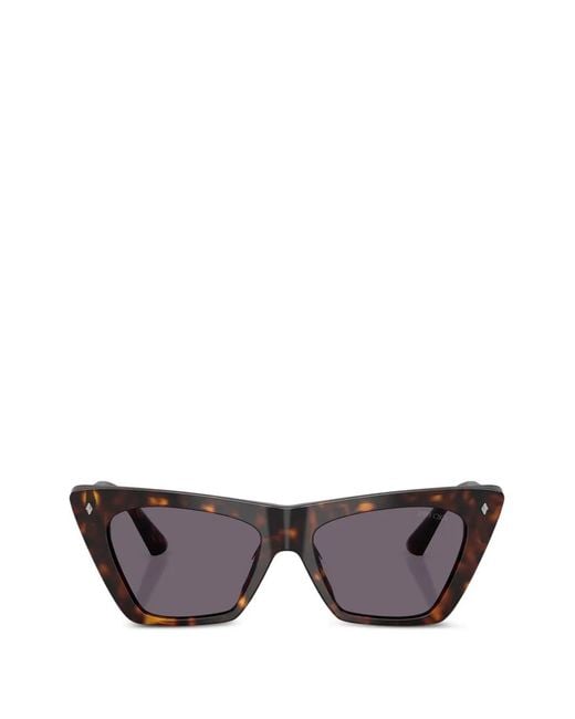 Jimmy Choo Gray Lou Cat-Eye Sunglasses
