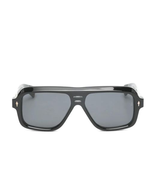 Jacques Marie Mage Gray Pilot-Frame Sunglasses
