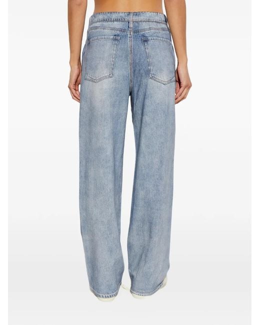 Rag & Bone Blue Side-Stripe Trousers