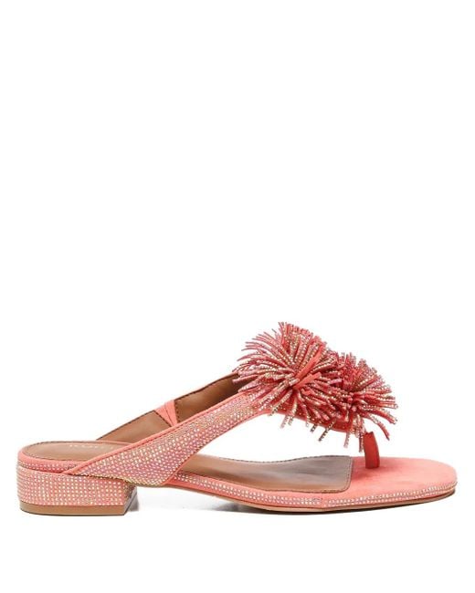 Sandales À Ornements En Cristal Kurt Geiger en coloris Red