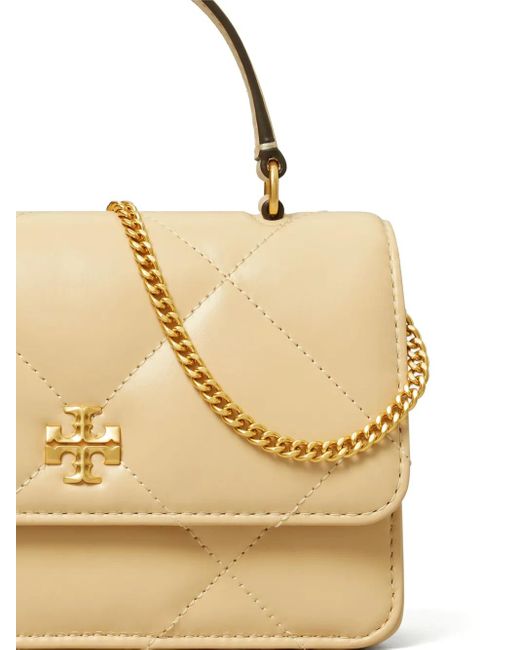 Mini Kira Vanilla Soft Servizio di Tory Burch in Metallic