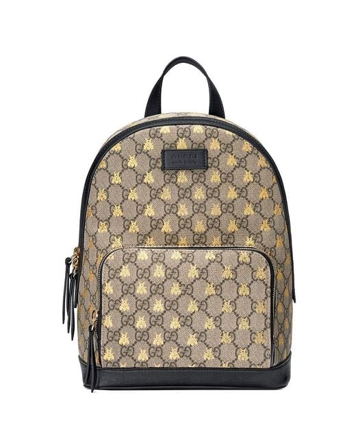 Gucci Multicolor Gg Supreme Bees Backpack