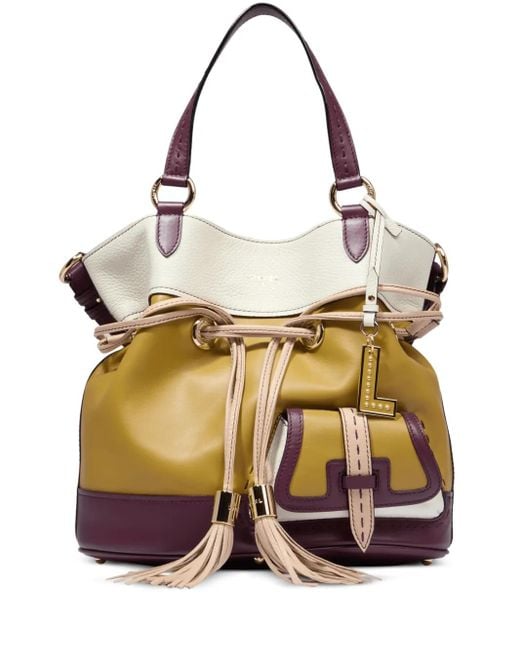 Lancel Metallic Premier Flirt M Bucket Bag