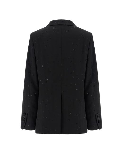 Herno Black Micro Sequin Blazer