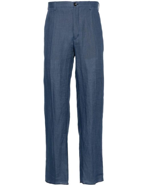 Pantalones ajustados de talle medio Incotex de hombre de color Blue