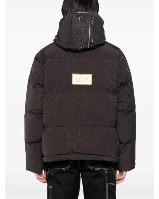 Aape By A Bathing Ape Wattierte Jacke Mit Knittereffekt in Black für Herren