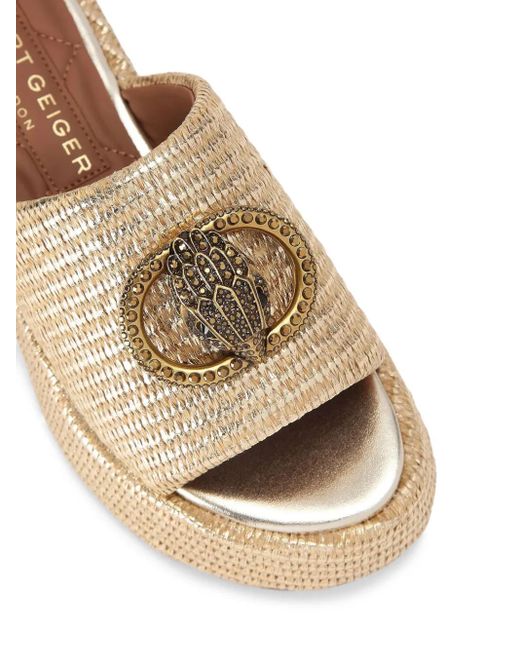 Kurt Geiger Chelsea フラットフォーム ミュール Natural
