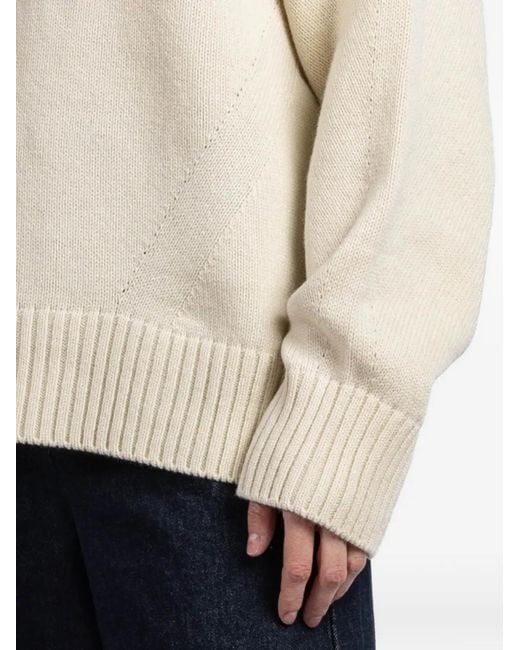 Another Tomorrow Natural Roll-Neck Sweater