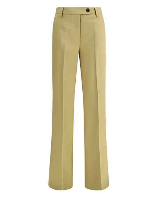 True Royal Green Button-Fastening Trousers