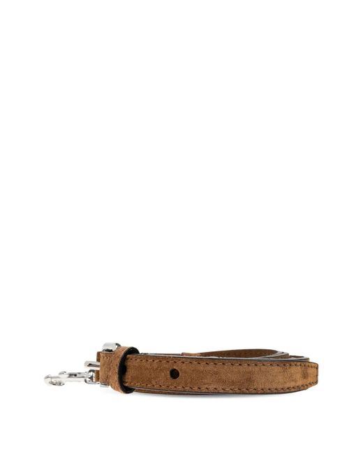 Moschino Brown Suede Bag