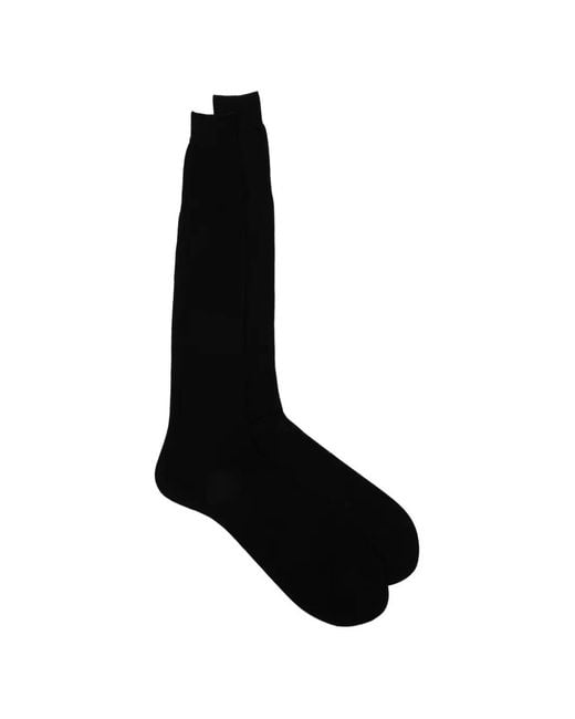 Zegna Black Plain Socks