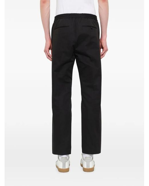 Juun.J Black Drawstring Elasticated Trousers