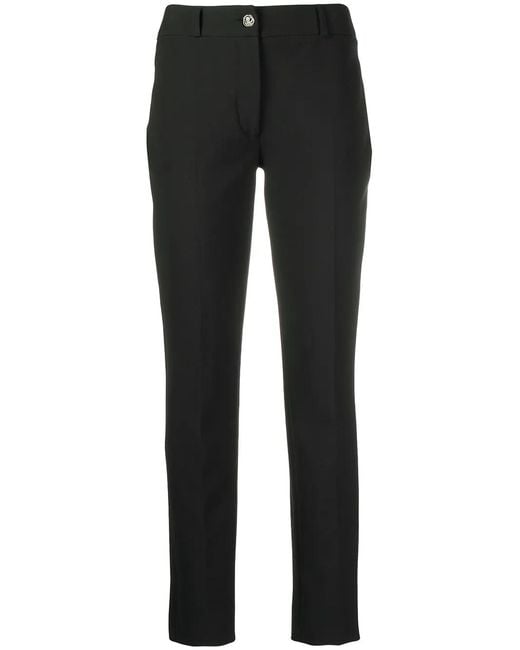 Philipp Plein Black Cady Slim-Fit Trousers