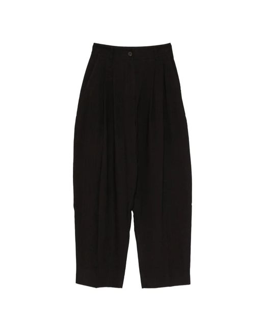 Studio Nicholson Black Acuna Pleated Trousers