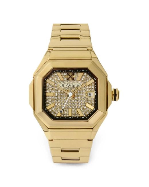 Off-White c/o Virgil Abloh Metallic Shift Pavé 40Mm Watch