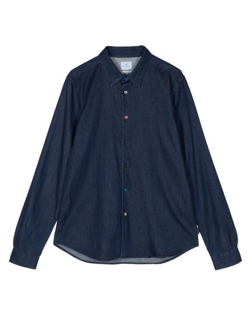 PS by Paul Smith Blue Cotton-lyocell Denim Shirt for men
