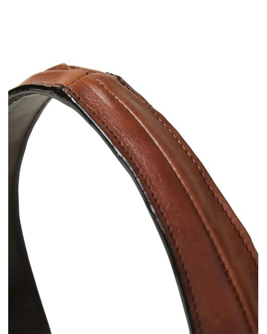 Eden Ten Brown Bootbag Heel-Detail Leather Tote Bag