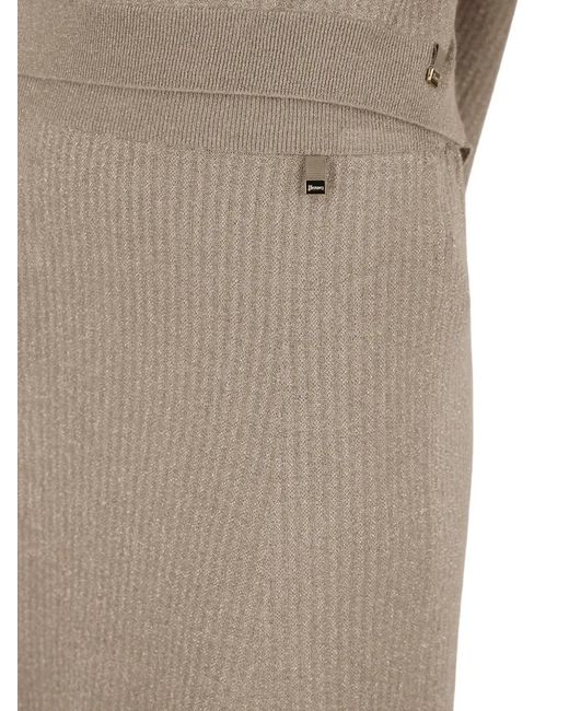 Herno Natural Ribbed Skirt