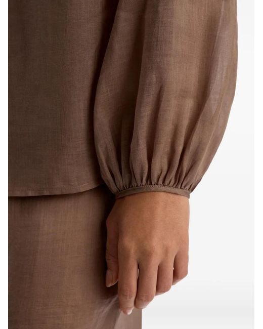 12 STOREEZ Rami Blouse in het Brown