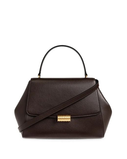 Neous Black Thala Leather Tote Bag